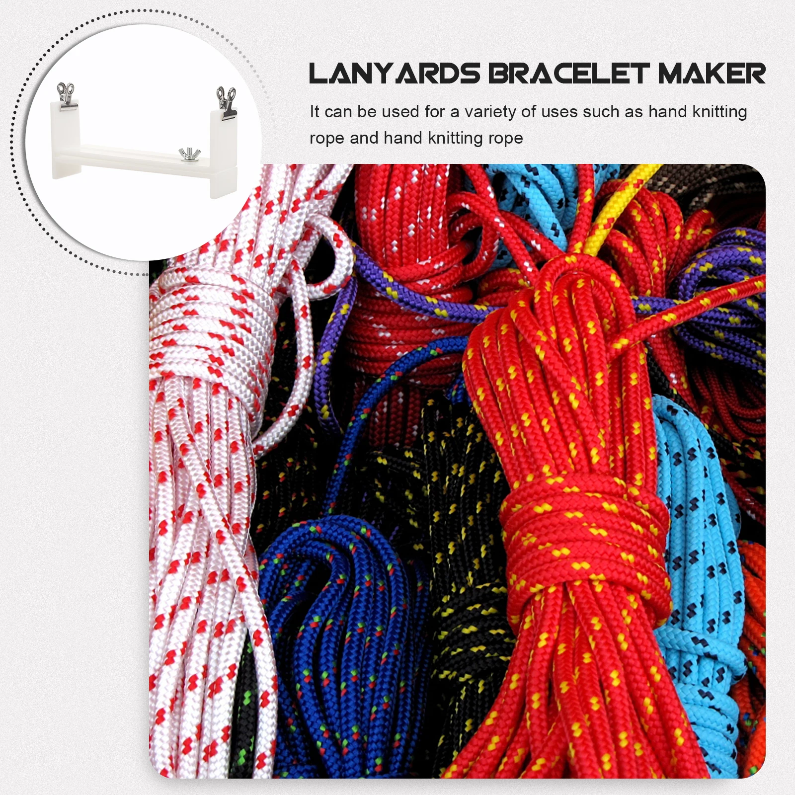 

1 set Braiding Tool Kit for Bracelets Lanyards DIY Weaving Machine Craft Supplies Resin Rope Fixing Rack Easy Use Beginners