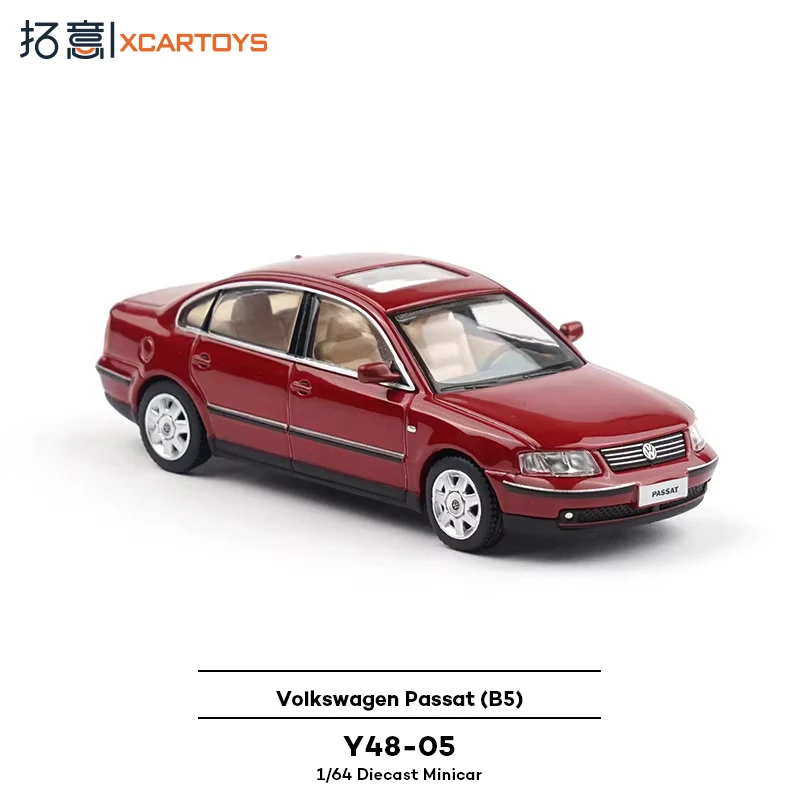 XCARTOY Y48-05 Quinta Geração Volkswagen Passat - Modelo de Carro de Liga Vermelho Vinho