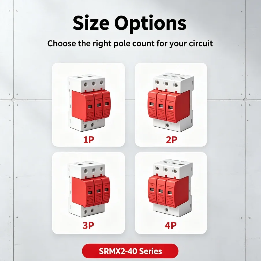 40KA 420V Surge Protection Device T2 Type Modular Surge Suppressor Quick Replace SPD Lightning Surge Protector