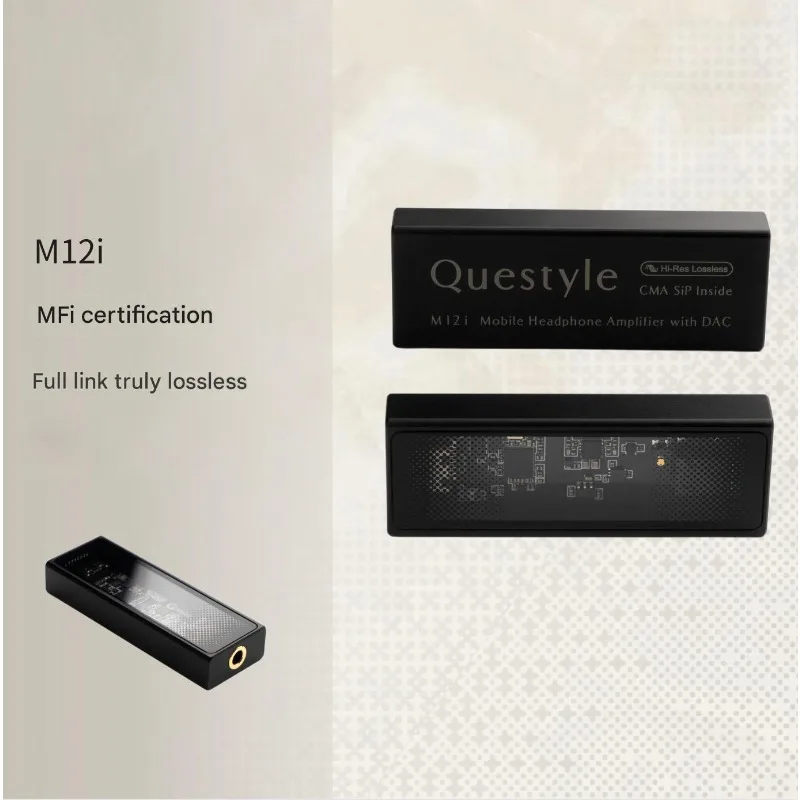 QUESTYLE M15C M12i Headphone Amplifier, Hi-Fi Sound Quality, Supports PCM, DSD512a, Built-in DAC, for IOS/Android Little Tail