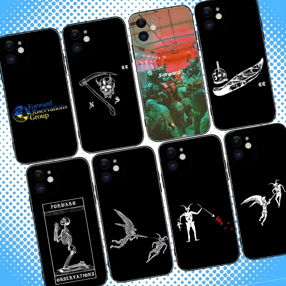 

Forward Observations Group Phone Case For iPhone 16,15,14,13,12,11,Pro,Max,Plus,X,XS,XR,SE,8,7,Mini,Soft Silicone Black Case