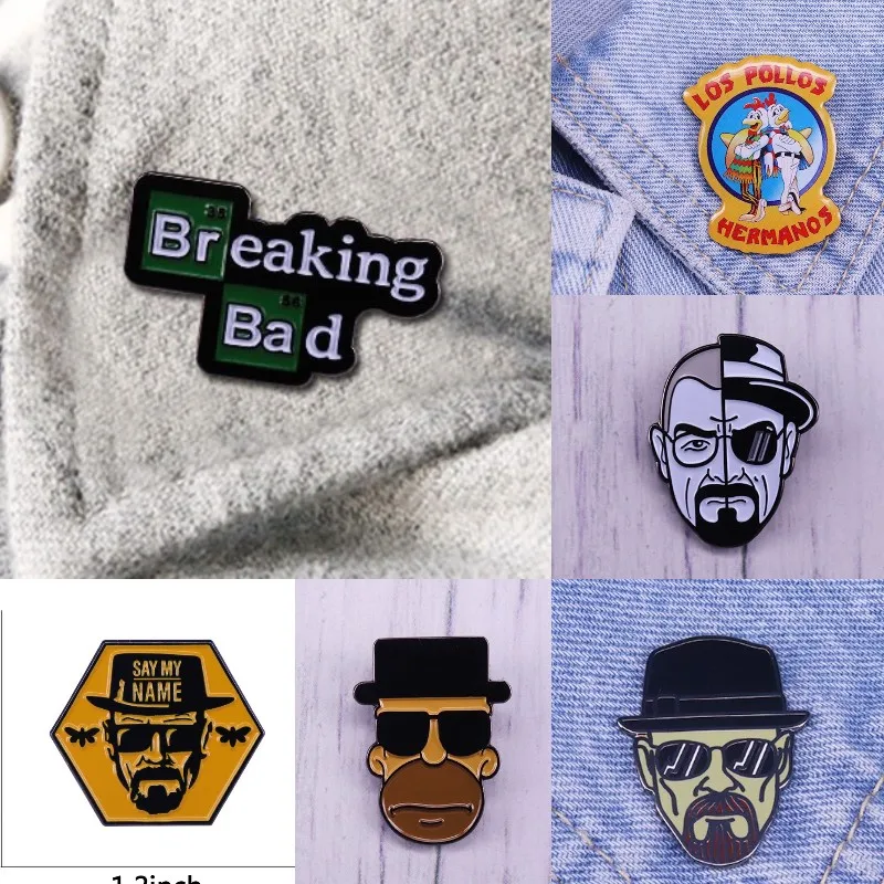 Gentleman Killer Pins BR BA Classic Enamel Pins TV Play Fans Brooches Lapel Metal Badges Denim Clothes Women Pins Gift Wholesale