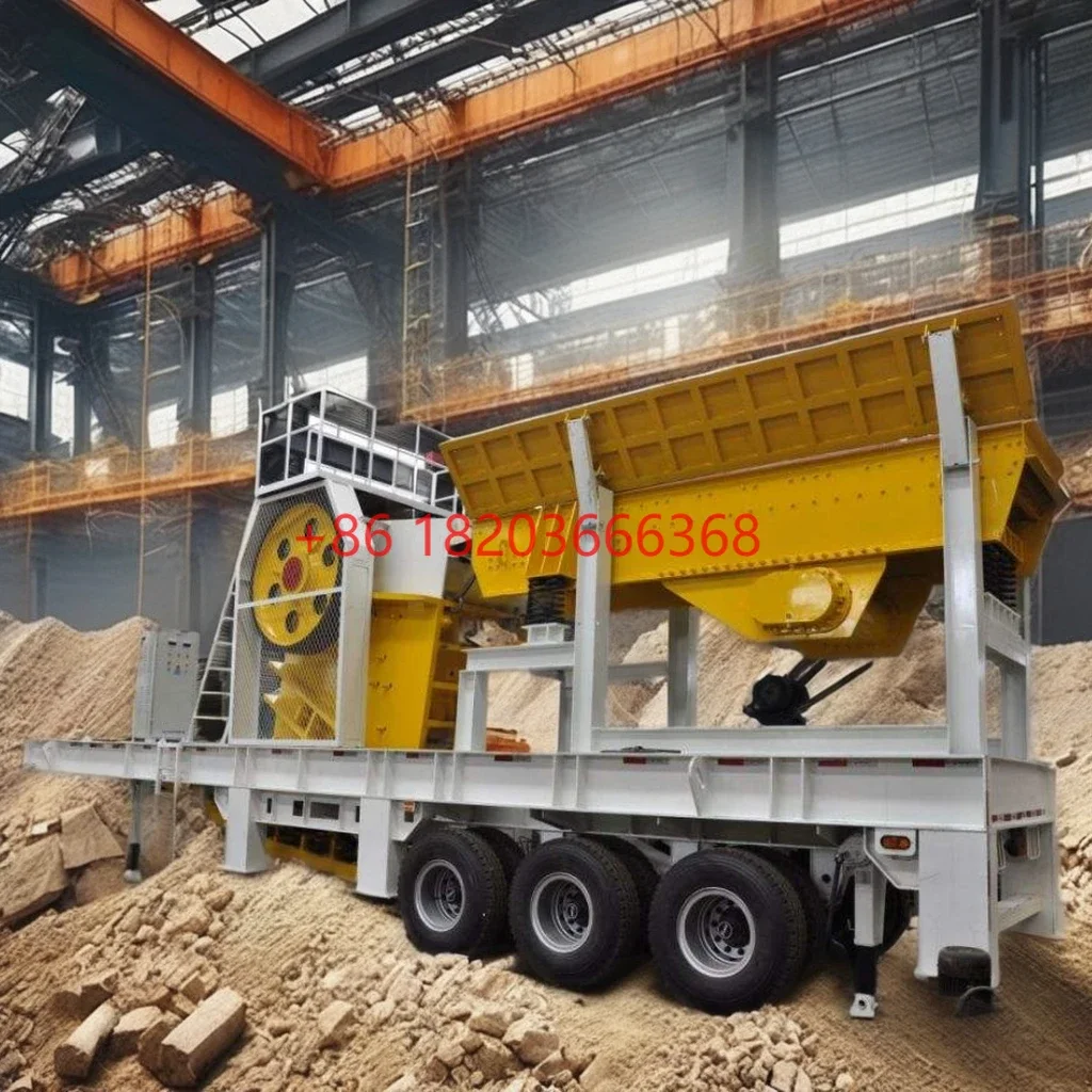 YG Customized Mobile Impact Crusher Station Mobile Crushing Companies Mobile Portable Screening Cone Jaw Crusher Machine Plant 9
