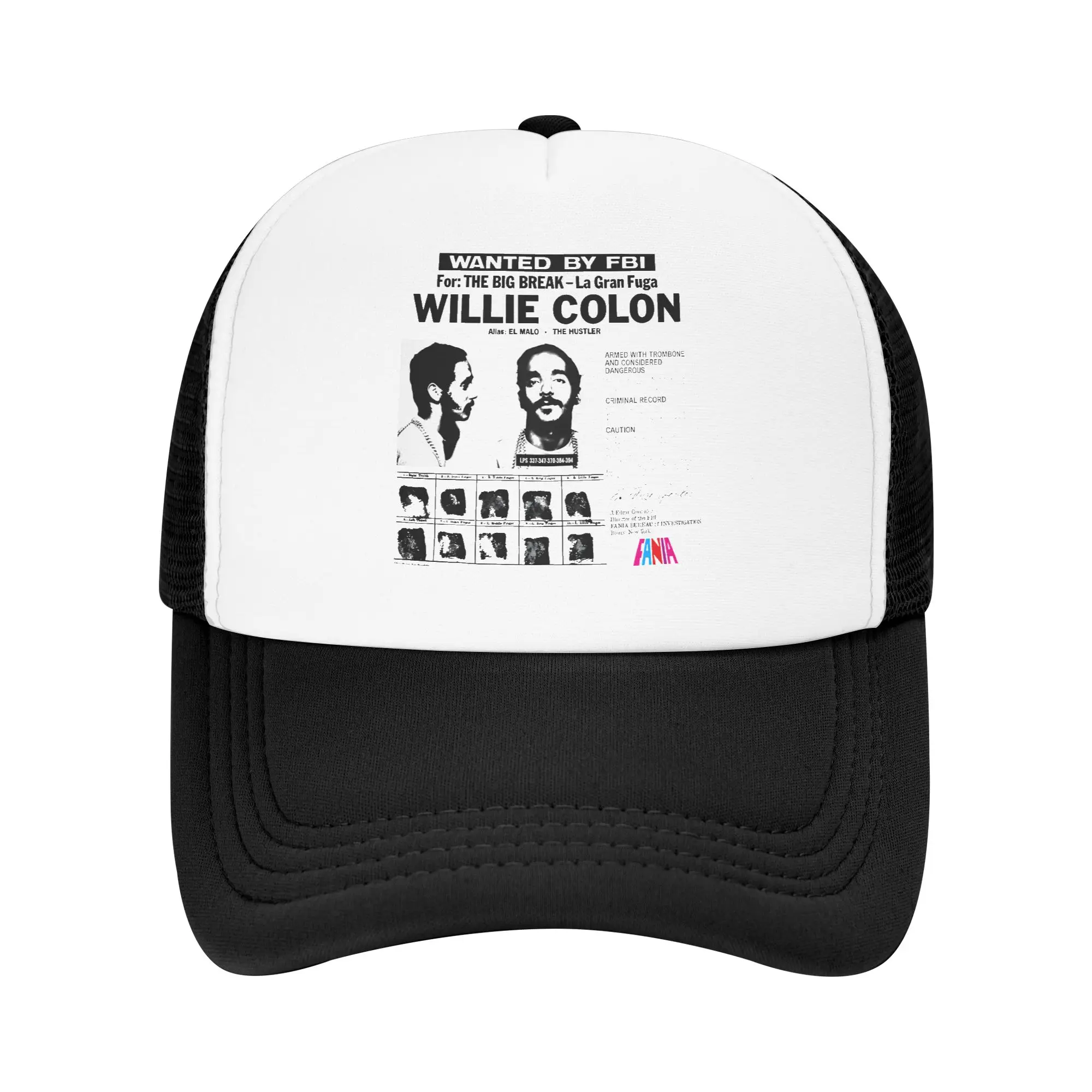 Gorra de Béisbol Willie Colon Blanca para Viajes al Aire Libre, Disponible para Envío Rápido, Apta para Rostros Cuadrados, Gorra de Mezclilla Vintage