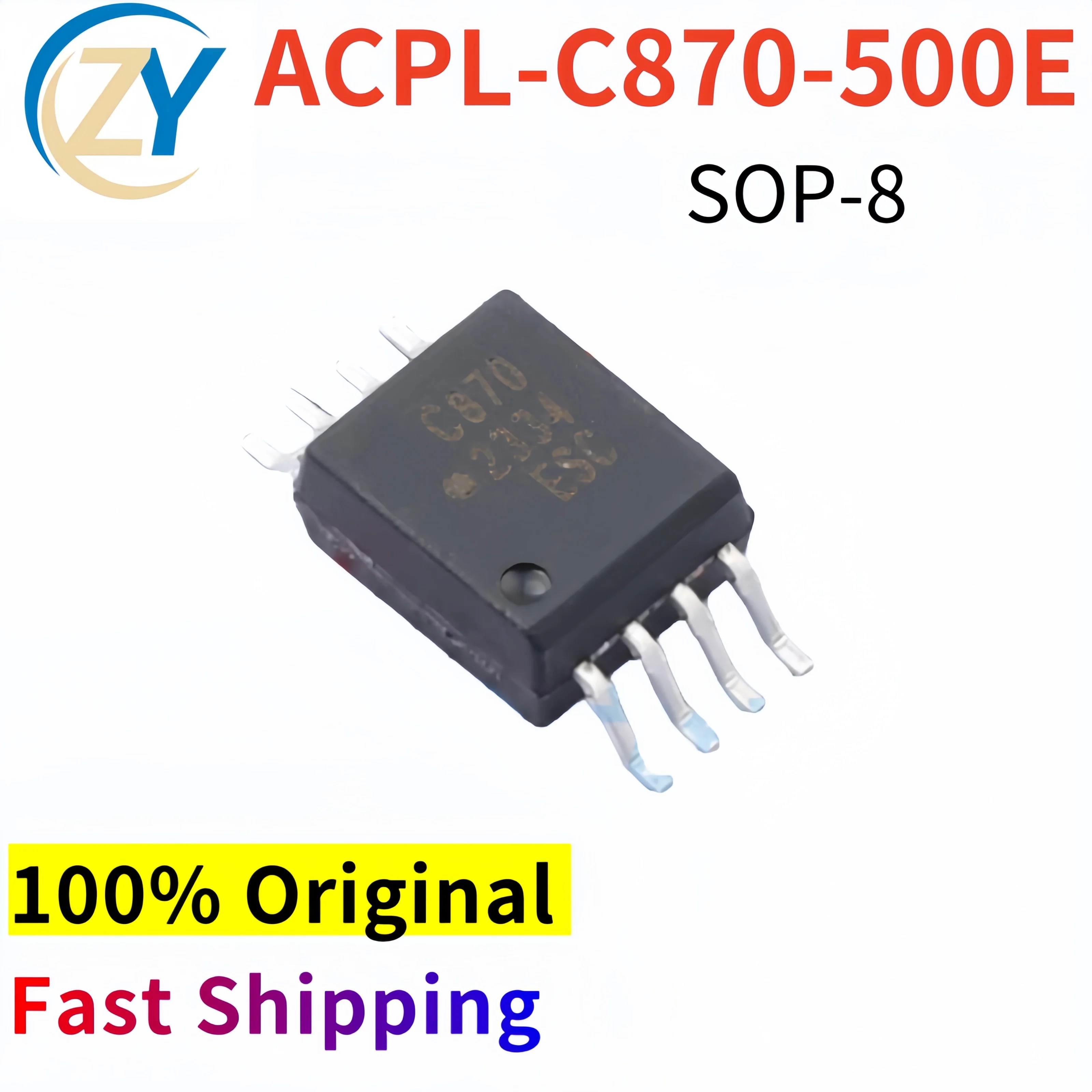 

(5pcs) Original ACPL-C870-500E SSO-8 ACPL Optically Isolated Amplifiers 3V to 5.5V New & In Stock