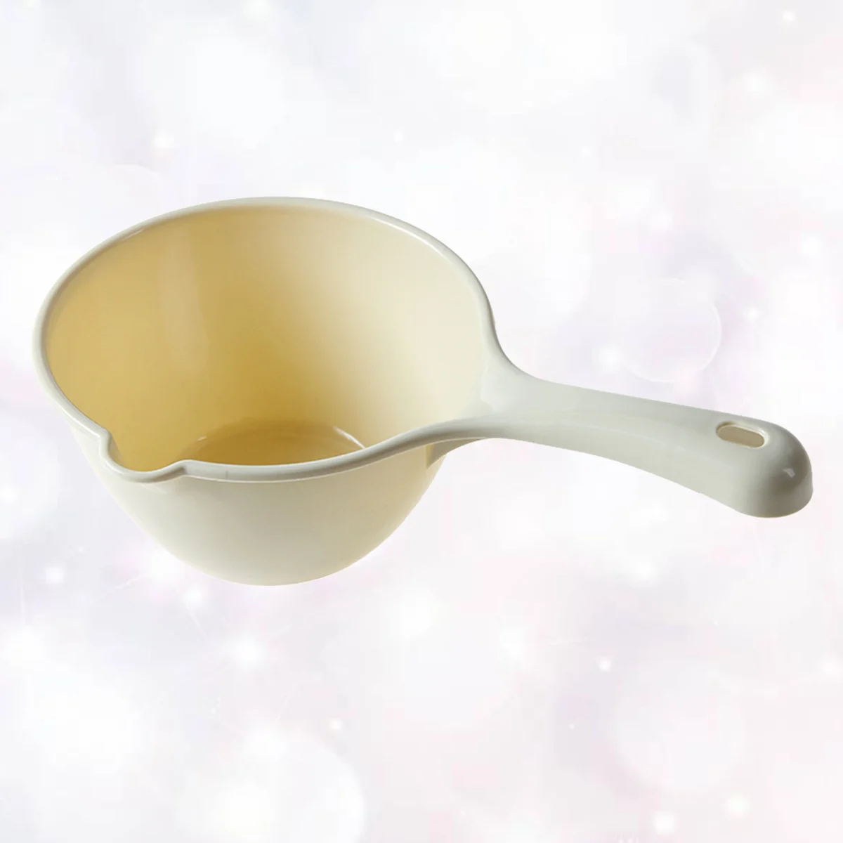 1Pc Plastic Water Ladle Bathing Bailer Water Dipper Spoon for Home Restaurant Kitchen Khaki Plastic Water Dipper