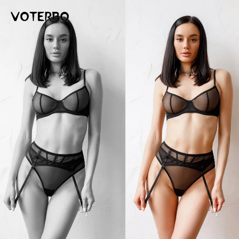 Why the Transparent Lingerie See-Through Bra Briefs Set Is the Ultimate Sexy  Sporty Lingerie for