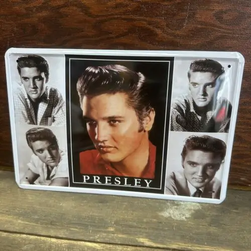 Presley Repro Small Tin Sign-Aluminum