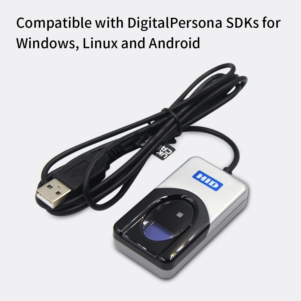 디지털 Persona U Are.U 4500 암호화 지문 수집기 스캐너, 오리지널 단일 생체 측정 손가락 USB 데스크탑 리더, URU4500