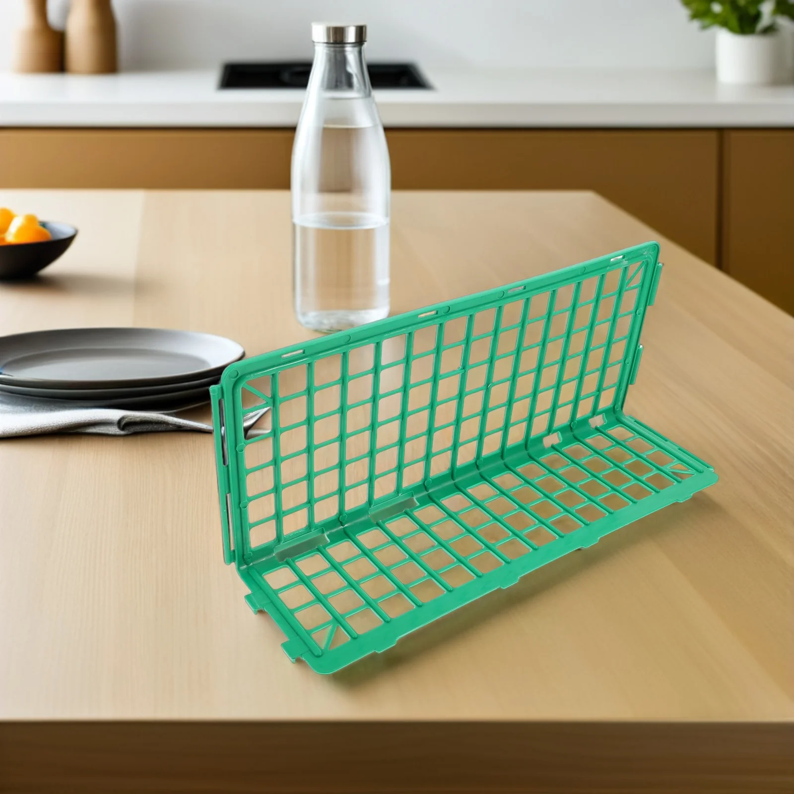 

4Pcs Supermarket Fruit and Vegetable Guardrail Shelf Rails Organizer for Fresh Produce Display Easy Maintenance