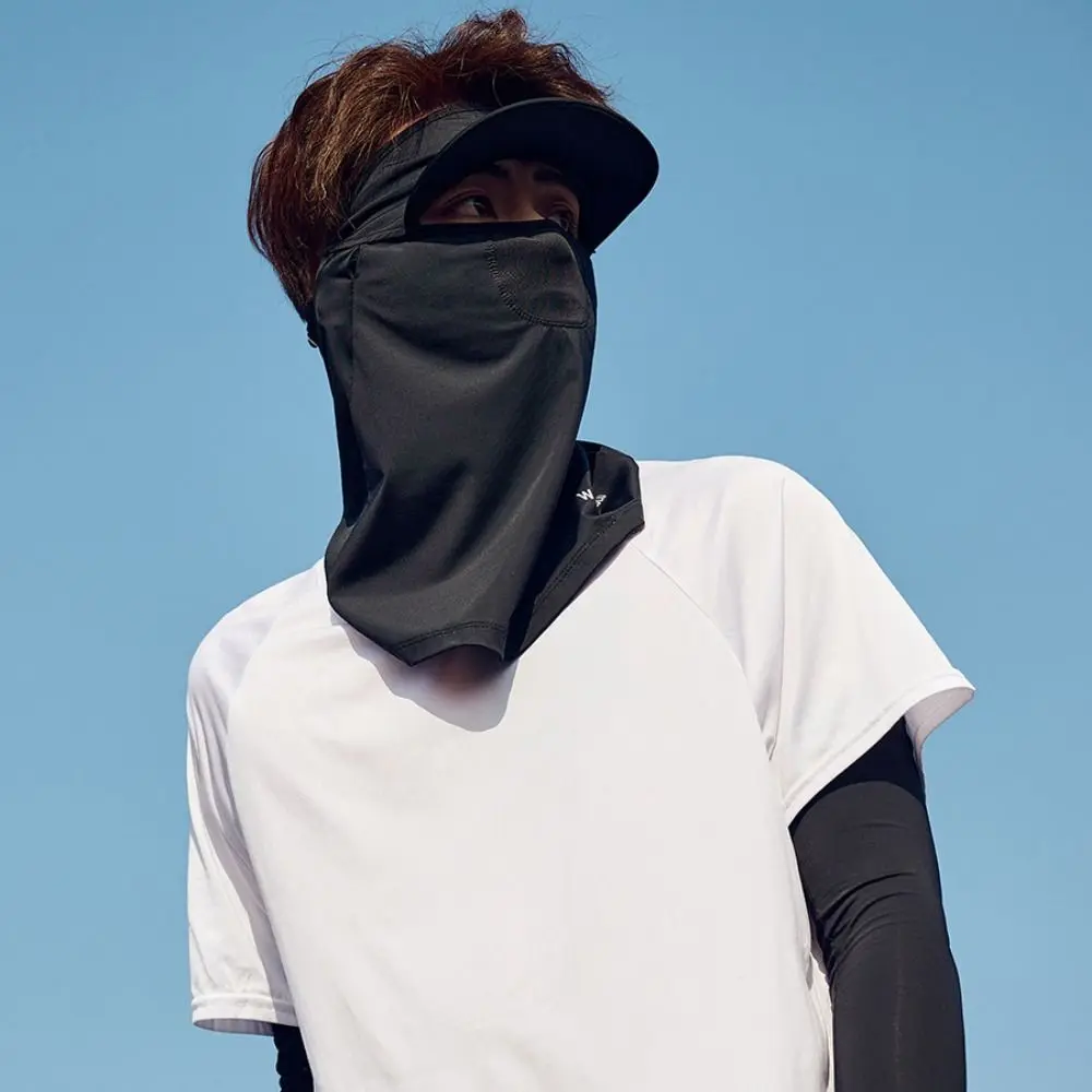 ใหม่ Quick Drying Ice Silk Mask Anti-UV Breathable Sun Protection หน้ากากไนลอน Unisex ครีมกันแดดหน้ากากขี่จักรยาน