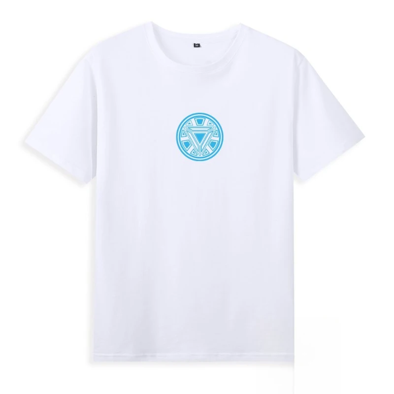 

Cotton Avengers Iron Man Arc Reactor Short Sleeve Tee for Kids, Superhero Casual Top New Arrival