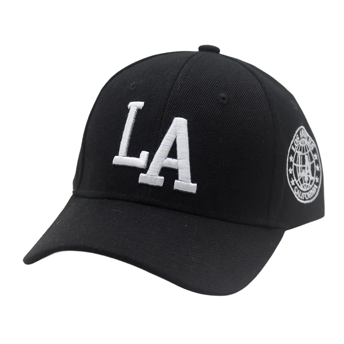 LA Leter-gorras de béisbol bordadas Unisex, Snapback, sombreros casuales ajustables para exteriores, sombrero de protección sola