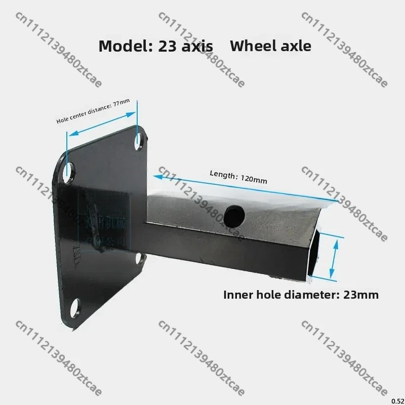 23/32 Axle Lengthened Wheel Tire Axle, Air Cooled Gas Diesel Engine Micro Tiller Accessories, Agricultural Cultivator Heavy Duty