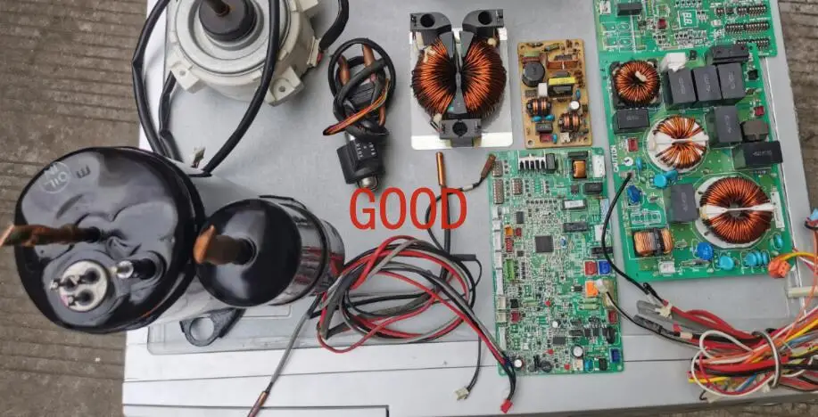 Mitsubishi air conditioner inverter board BH00G637 motor D17B6P70MS main board RG00V002B RG00B435B