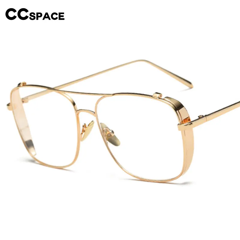 53354 Steampunk metalowe oprawki do okularów nowe Retro męskie damskie modne okulary marka projektant wysokiej jakości okulary