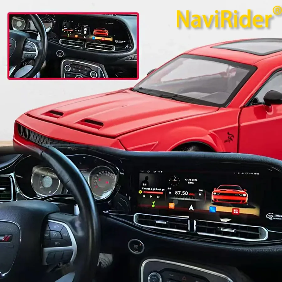 Car Radio For Dodge Challenger Charger SRT Hellcat 2010-2024 12.3