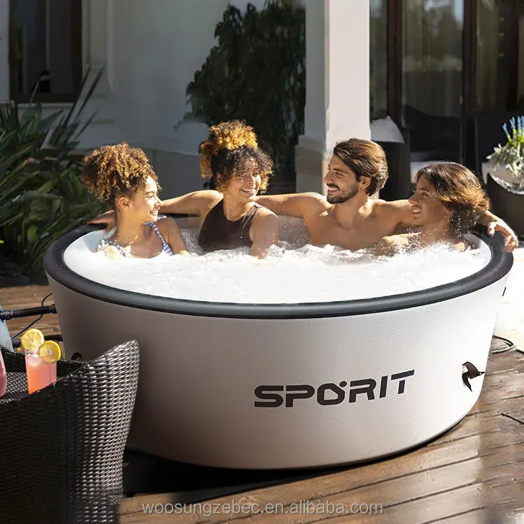 Zebec China Factory Round Lap Spa Pool Inflatable Outdoor Hot Tub Massage Whirlpool Baths Spas
