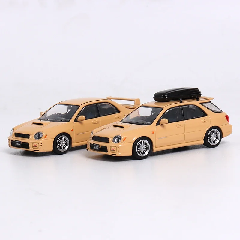 Furuya1:64 WRX STI GD 7th generation Desert yellow limited999 Model car