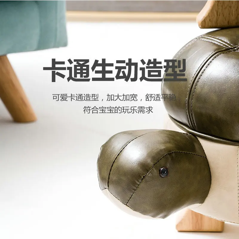 Changing Shoe Stool Home Door Creative Cartoon Animal Stool Low Stool Storage Small Turtle Sofa Stool Small Footstool 2024