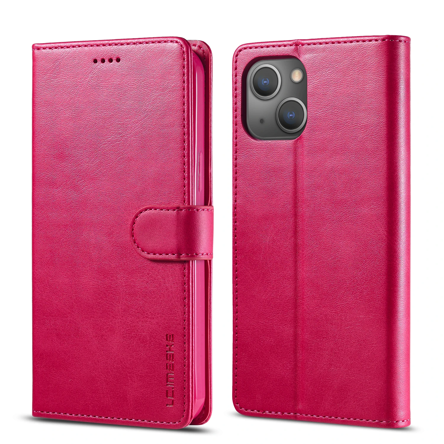 Flip-Leder-Brieftaschenhülle für iPhone 18 17 16 15 14 13 12 11 Pro Max 17E XS XR Air 8 7 Plus mit Visitenkartenfach, Handyhülle – Detail 16