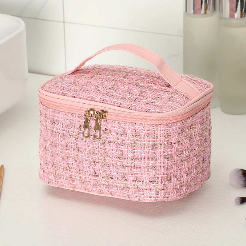 New Women's Portable Makeup Bag With Large Capacity Handheld Toilet Bag, Essential Cosmetic Organizer For Toilet Storage