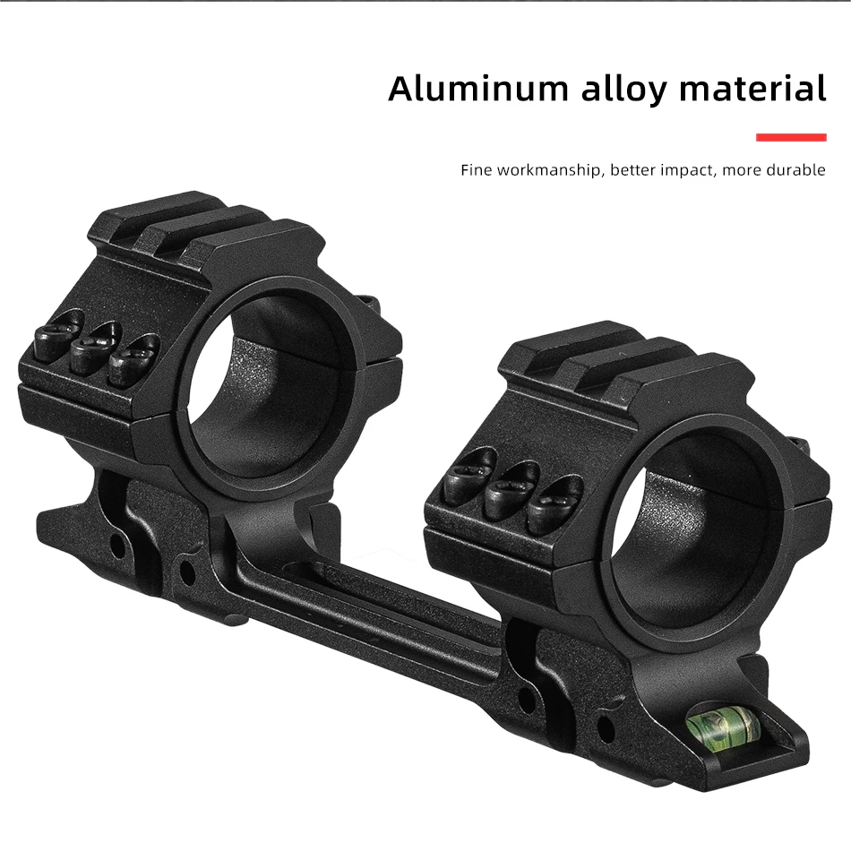 Precision 11mm Dovetail 25.4/30mm Scope Rings Anti-Cant Level Low Profile One-Piece Mount