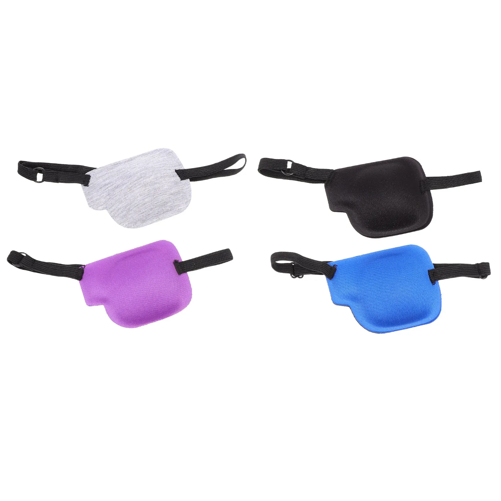 

Набор из 4 шт. 3D-масок для глаз с регулируемым эластичным ремешком для взрослых, для коррекции амблиопии, легкие портативные маски для сна с пряжкой, нескользящие