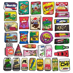 19PCS Cartoon Food Shoe Charms Accessories Fit For Clog Sandals Shoe Decoration For Adult Women Men Party Favors Gifts