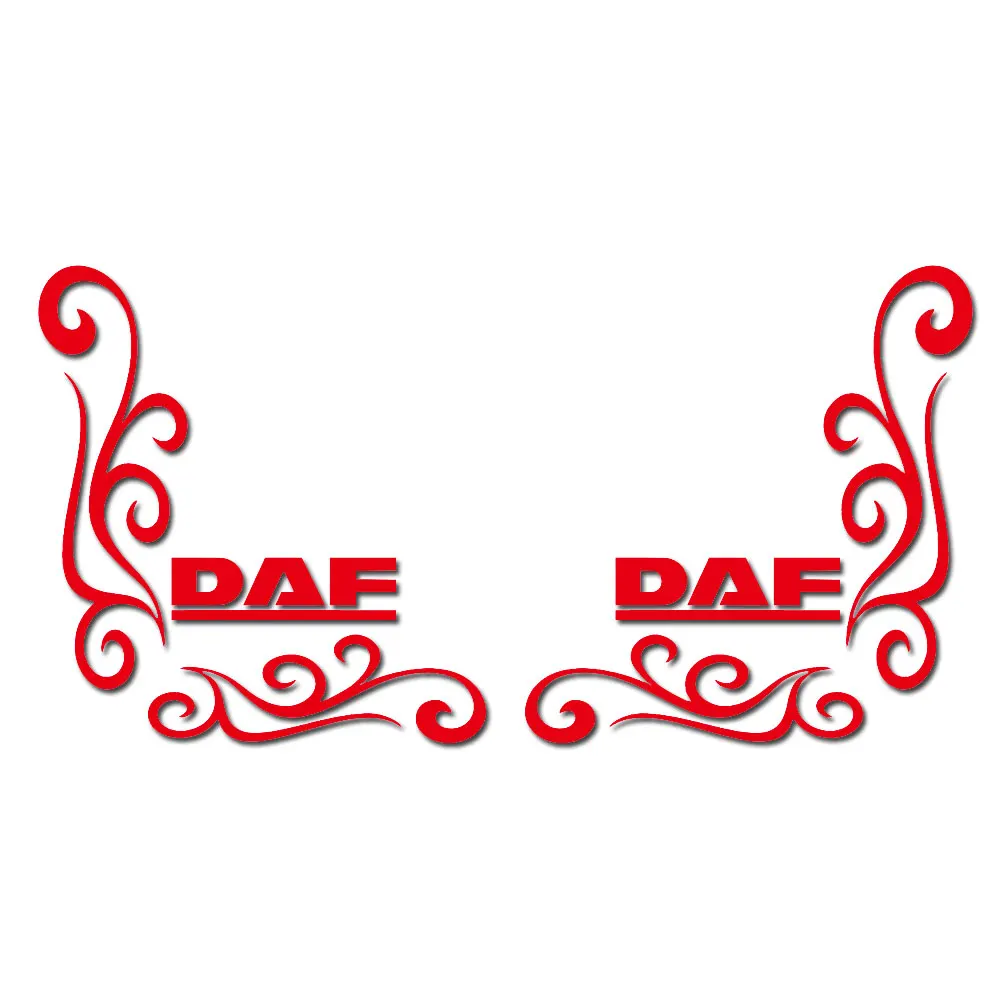 For DAF Truck Stickers Daf Axle Style Truck Cab Window Stickers Any Colour Xf Xg Vinyl Decals Pair Set of 2 ﻿