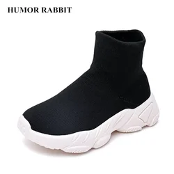 Chaussures de course décontractées pour enfants, chaussures en filet pour garçons et filles, chaussures chaussettes, baskets à la mode, chaussures de sport pour enfants, printemps, automne, nouveau, taille 26-37