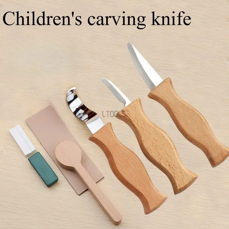 

Детский набор инструментов для резьбы по дереву: ножи для резьбы по буку, набор для начинающих, набор для самостоятельного изготовления, ножи для резки дерева, ножи для деревообработки