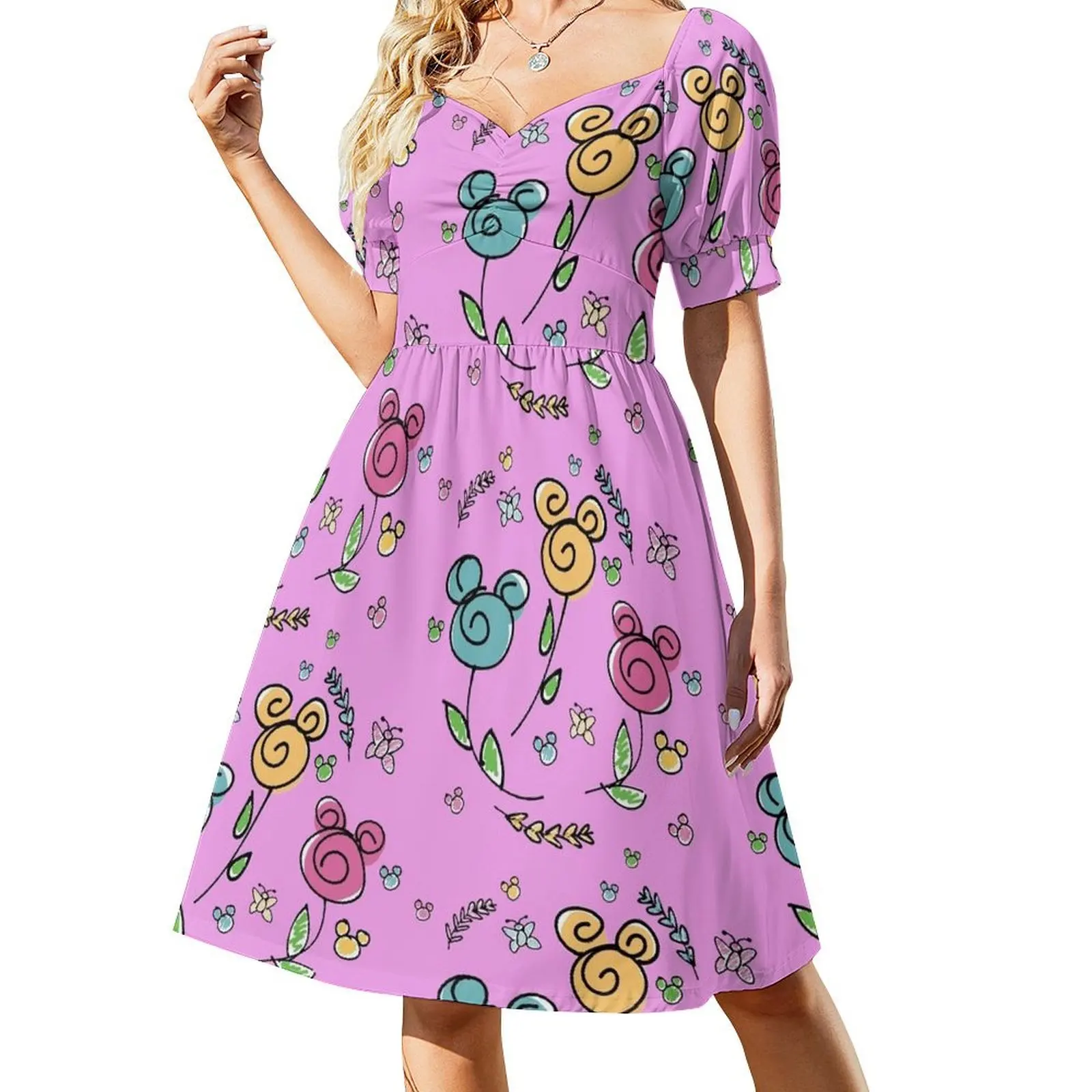 

flower and garden festival print Dress prom clothes women's elegant loose dresses summer dress daily