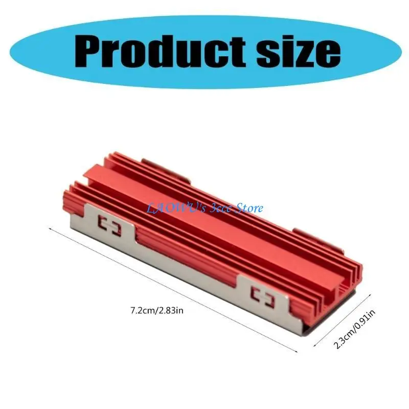 Y8AD NVME Heatsink Aluminum M.2 SSD Cooling Heatsink M.2 NVME 2280 Hard Disk Heat Dissipation Radiator for NVME M.2 2280 SSD