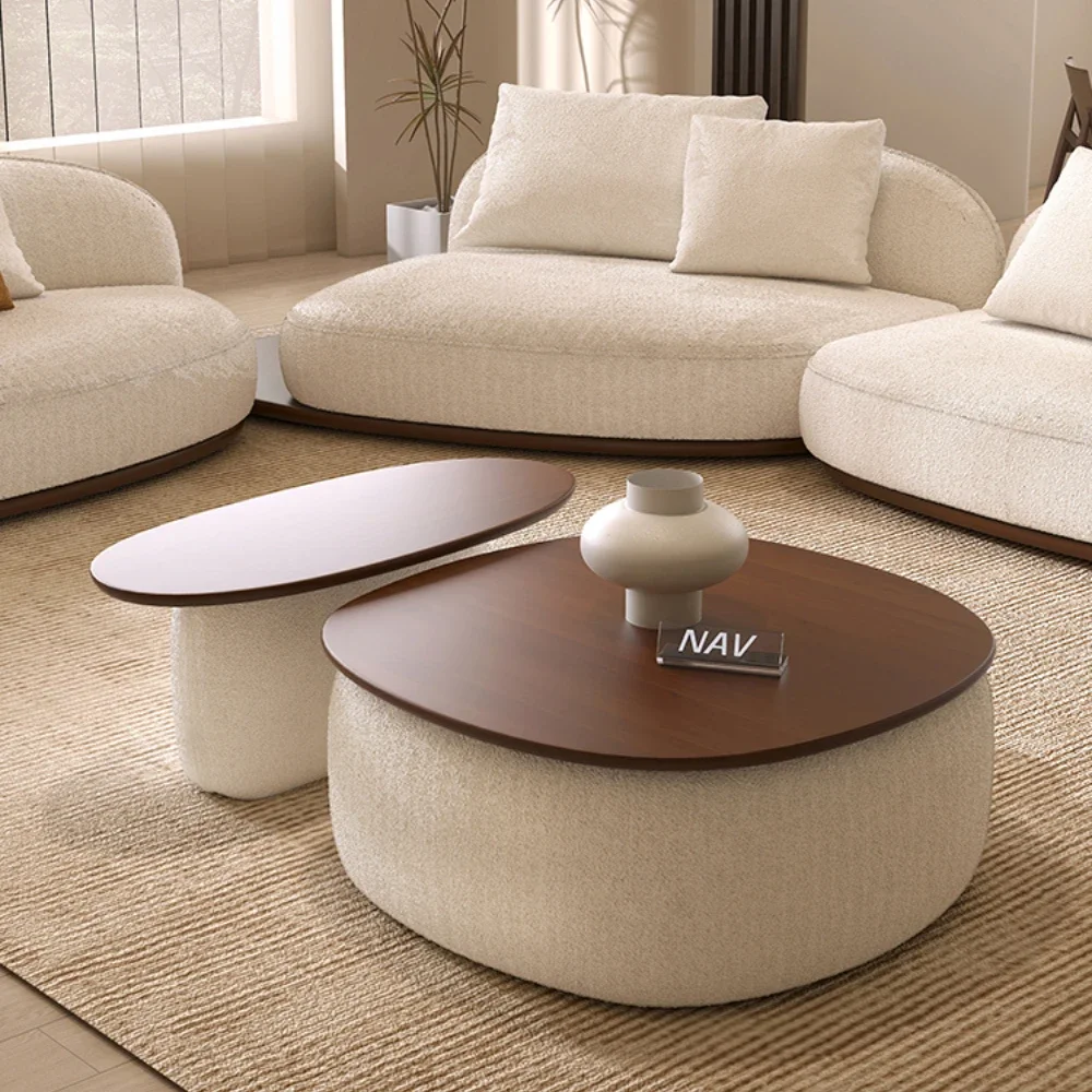 

Simple Modern Designer Navay Log Style Tea Table Combination