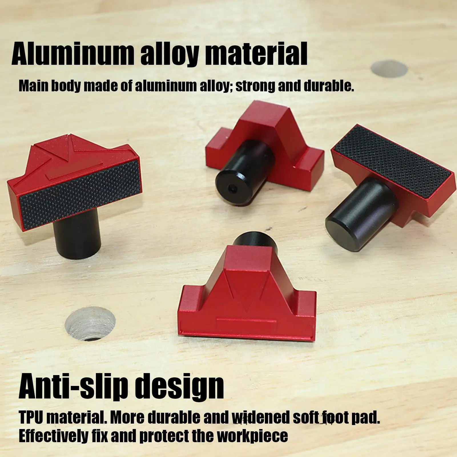 Woodworking Bench Dogs for Positioning Workbench Peg Brake Dogs Hole Baffle Stopper Workshop Table Limit Block Tools Non-Slip