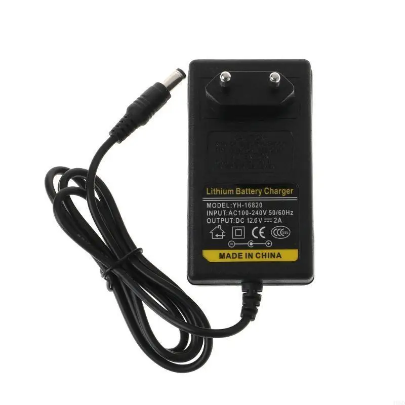 Battery Charger 12.6V for DC 2A Intelligent Lithium Li-on Power Adapter EU US Plug Transformer 100-240V AC 50/60Hz Charg