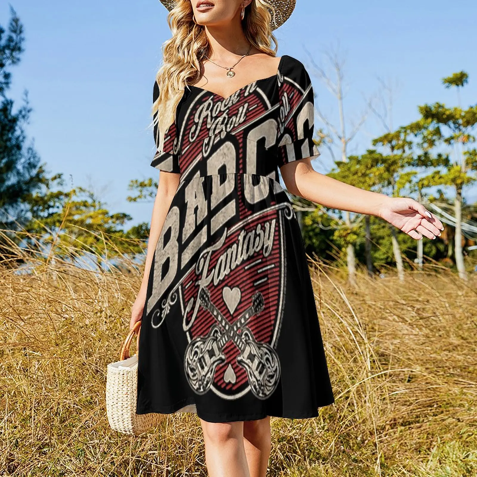 Bad Company Classic T-Shirt.png Short-Sleeved Dress elegant chic women dresses promotion prom dress