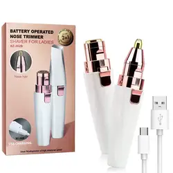 2-in-1 electric eyebrow trimmer Women's Hair trimmer Lipstick Women's Eyebrow trimmer Electric eyebrow trimmer