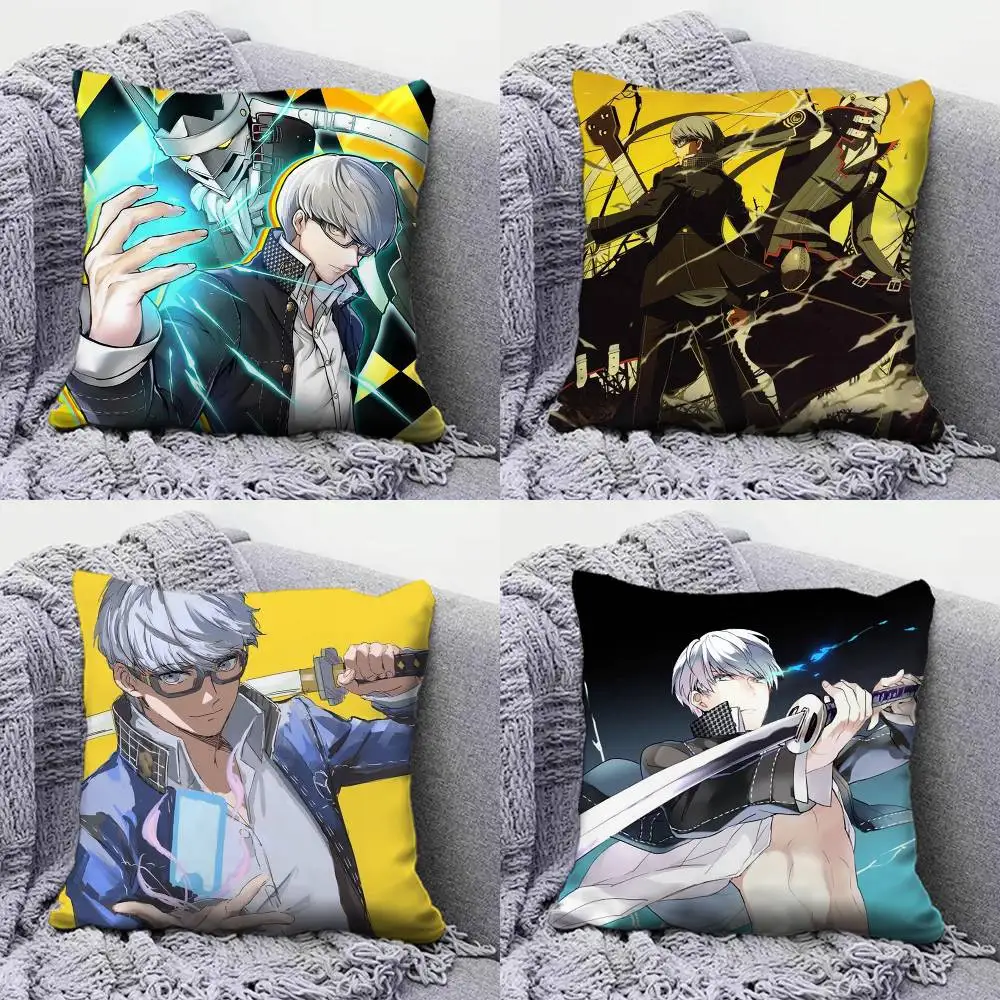 

Yu Narukami P4 Persona 4 Pillow Covers, Home Sofa Cushion Covers and Aecorative Custom