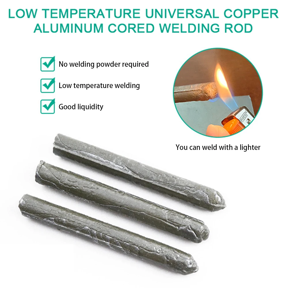 1/3/6/9/12pc Easy Melt Low Temperature Universal Welding Rod Stainless Steel Copper Iron Solder Rod for Soldering Repairing 78mm