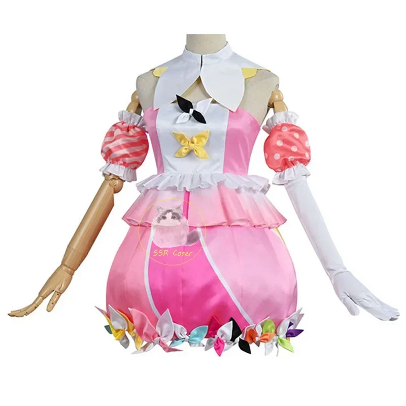 Anime Ootori Emu Cosplay Emu vestido mujer chica proyecto Sekai colorido escenario vestido Lolita peluca fiesta de Halloween uniforme de juego de rol