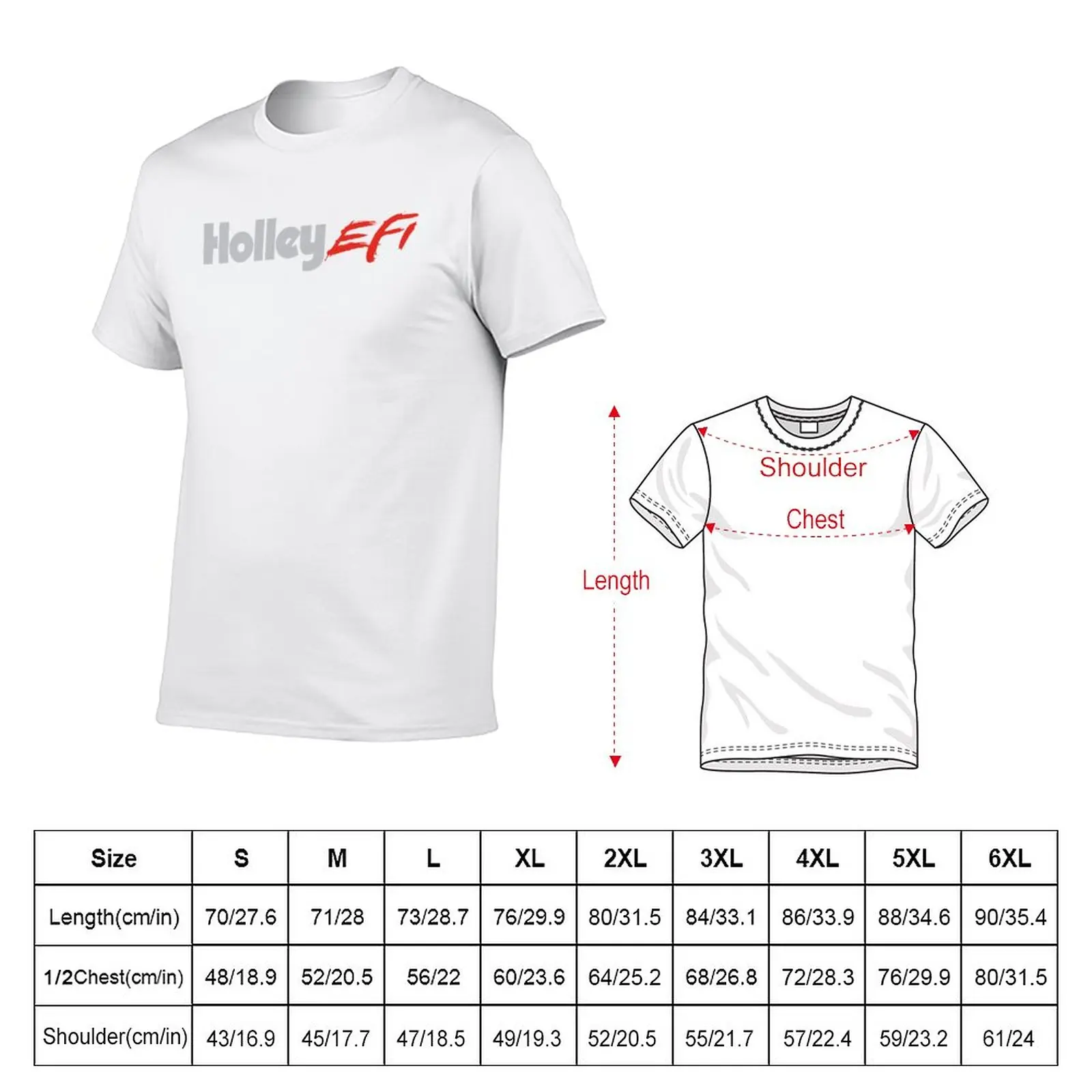 Holley EFI T-Shirt plain anime clothes T-shirts for men cotton