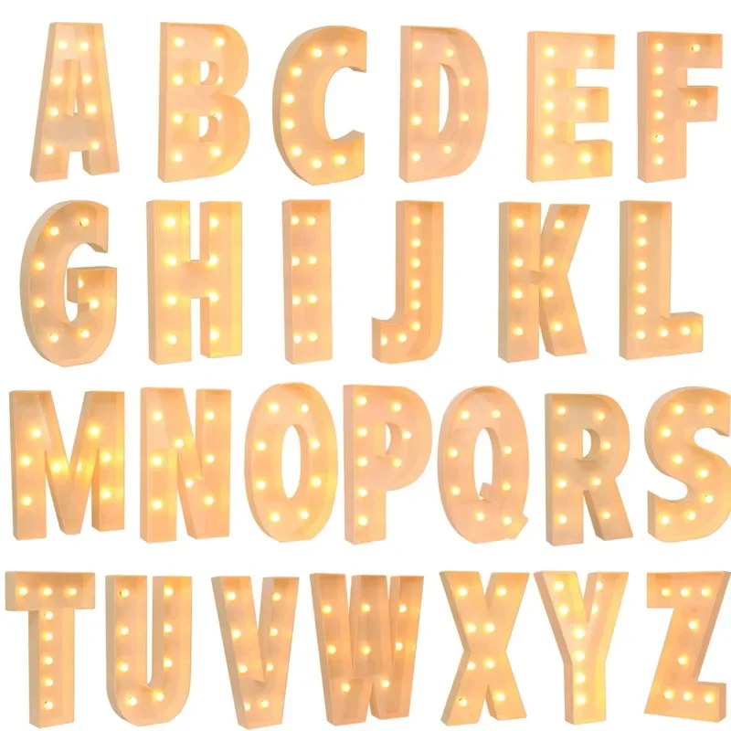 

120CM Giant Led Light Letter For Birthday Party 1st Anniversary Wedding Decor Giant Led Letter For Event DIY Balloon Filling Box