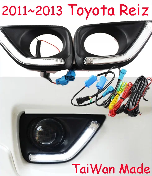 TaiWan made car bumper Mark X headlight for Toyota Reiz daytime light 2011~2013y DRL LED headlamp for Toyota Reiz fog light