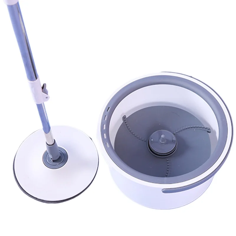 Rotating Mop Set with Bucket for Foreign Trade Single Bucket Dirty Water Separation One Pass Mop Wet and Dry Hands Free Mop