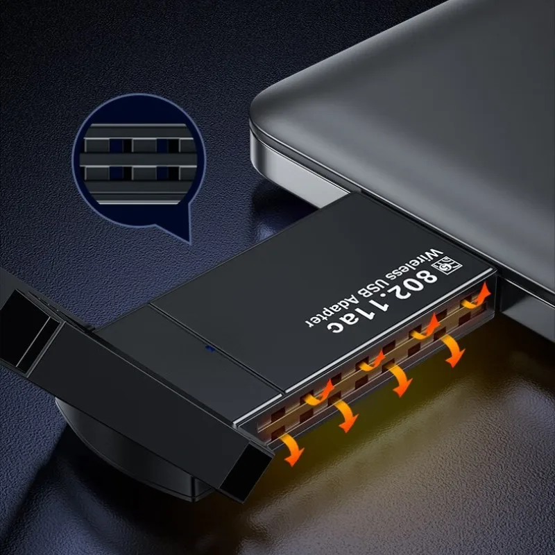 Dual-band USB 3.0 WIFI 1300Mbps Signal Receiver Desktop Ethernet Adapter Network Card for PC Computer