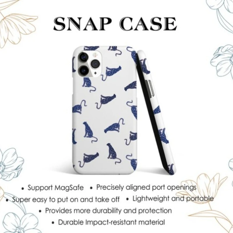 حافظة هاتف مغناطيسية لهاتف آيفون 17 16 15 14 13 12 11 16e Air PRO Plus غطاء مقاوم للصدمات من الأكريليك الصلب بطبعة الفهد #5