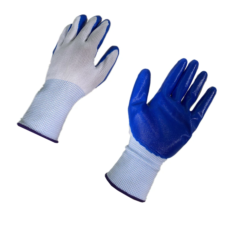 10-20pc pairs of nitrile safety coated work gloves, PU gloves and palm coated mechanical work gloves, obtained CE EN388