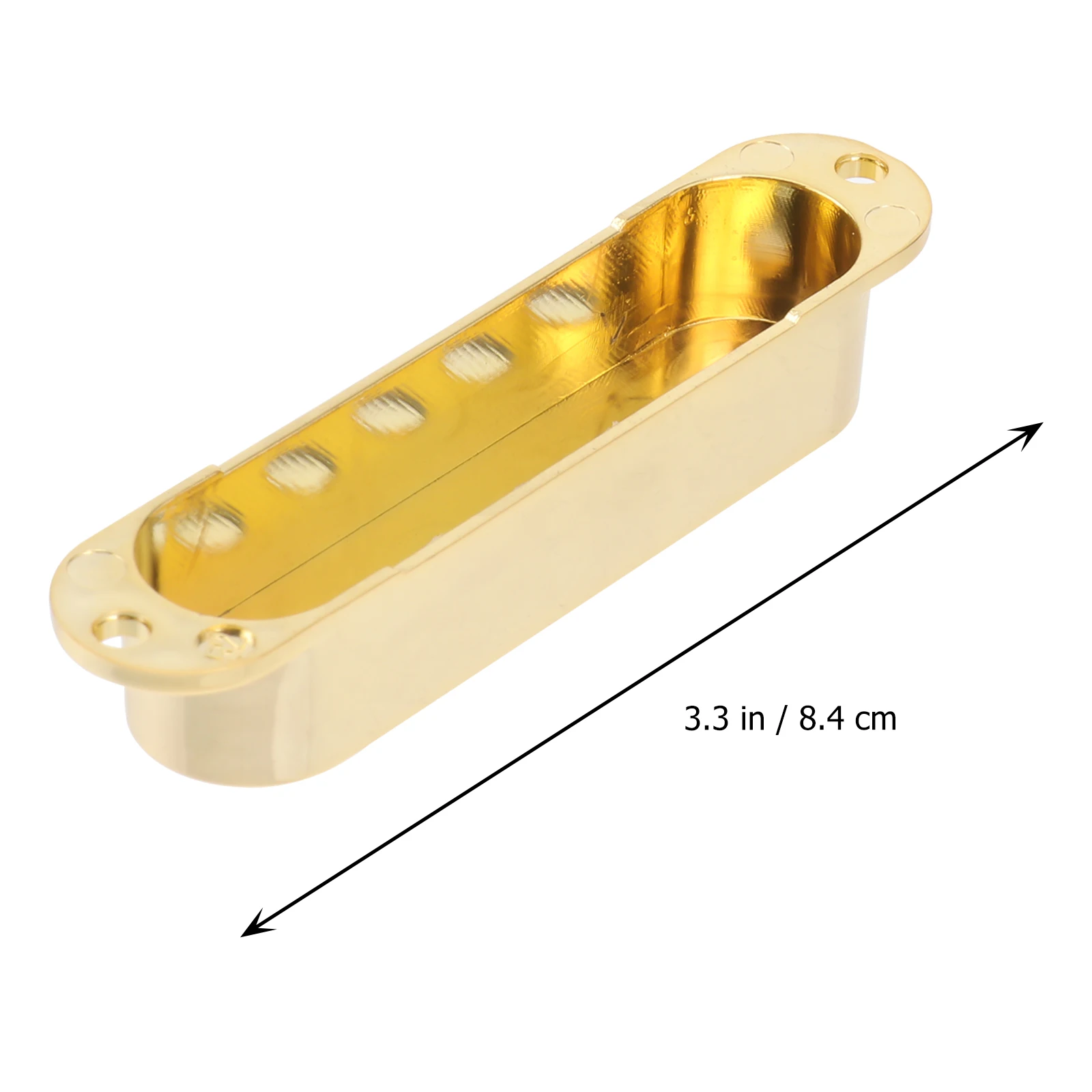 

6 Pieces Gold Guitar Pickup Covers Volume Tone Knobs Electric Guitar Accessories Replacement Parts Plastic 84x18x14mm